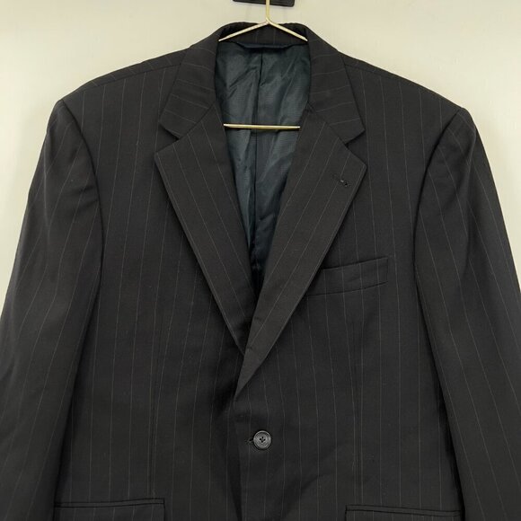 Burberry London 100% Wool Black Jacket Mens Size 40 - Picture 3 of 8